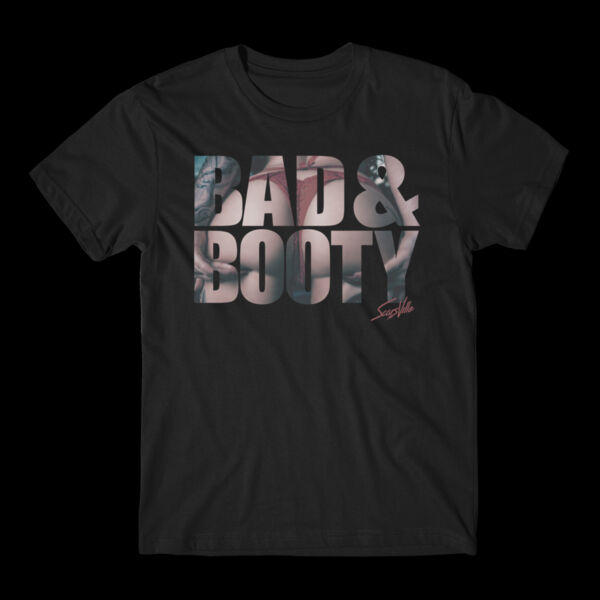BAD & BOOTY - S/S TEE - BLACK Thumbnail