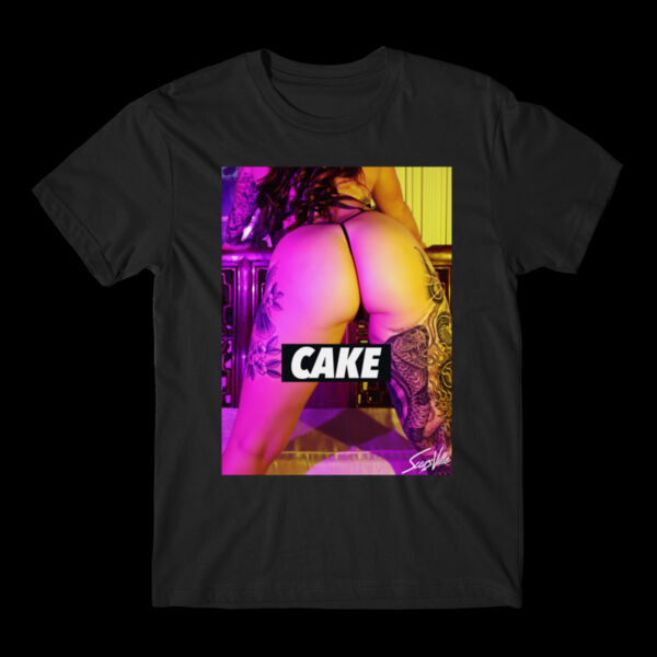 CAKE - S/S TEE - BLACK Thumbnail