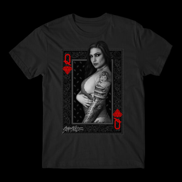 QUEEN OF SCARS - PREMIUM S/S TEE - BLACK Thumbnail