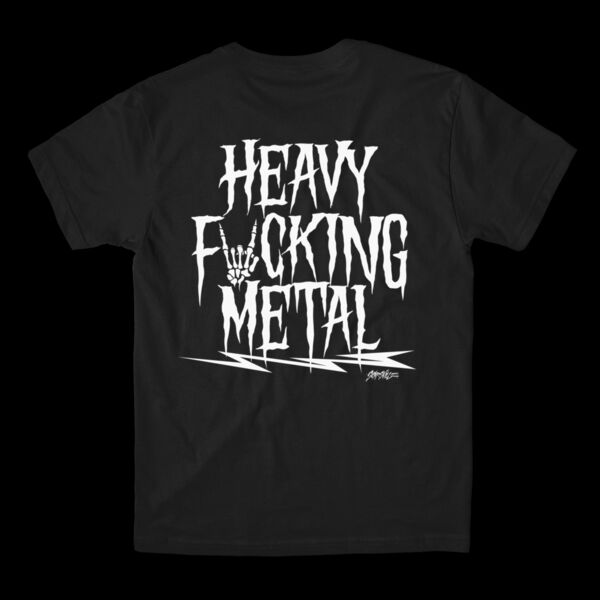HEAVY FUCKING METAL - PREMIUM S/S TEE - BLACK Thumbnail